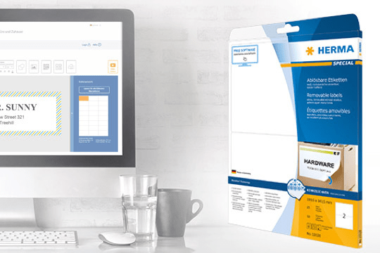 Labels for office and home from HERMA