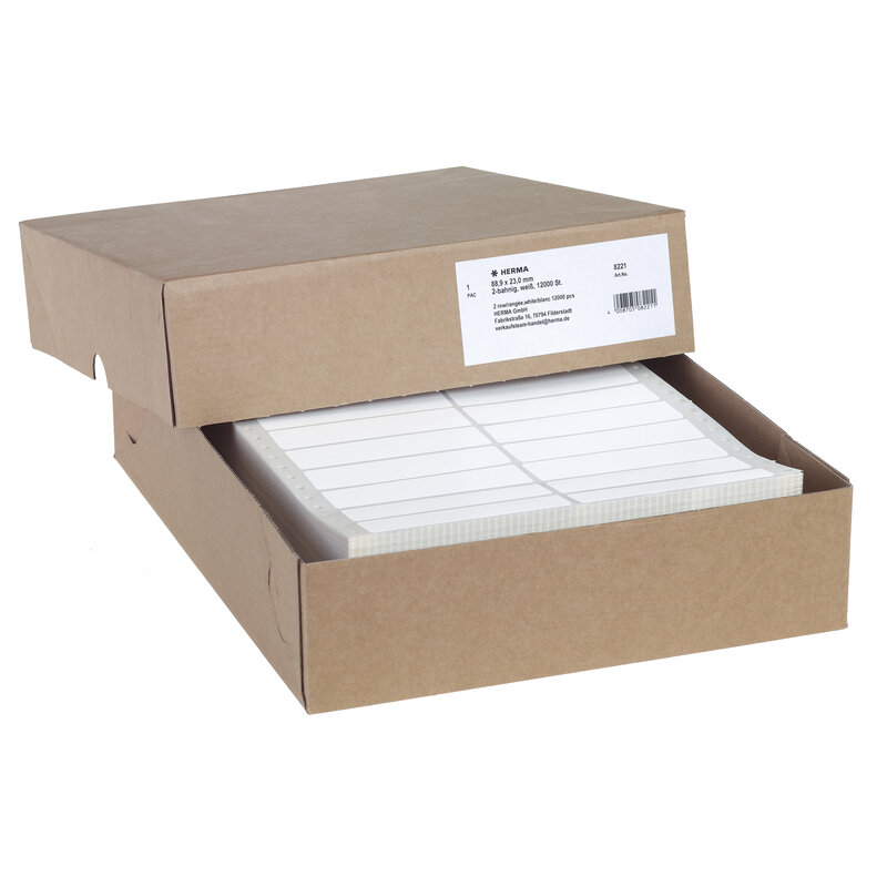 Continuous computer labels, economy pack8221